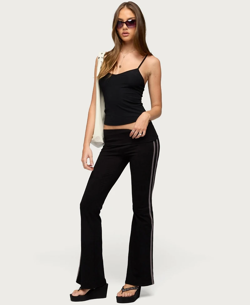 Edikted Women's Yolena Ribbed V Neck Tank Top