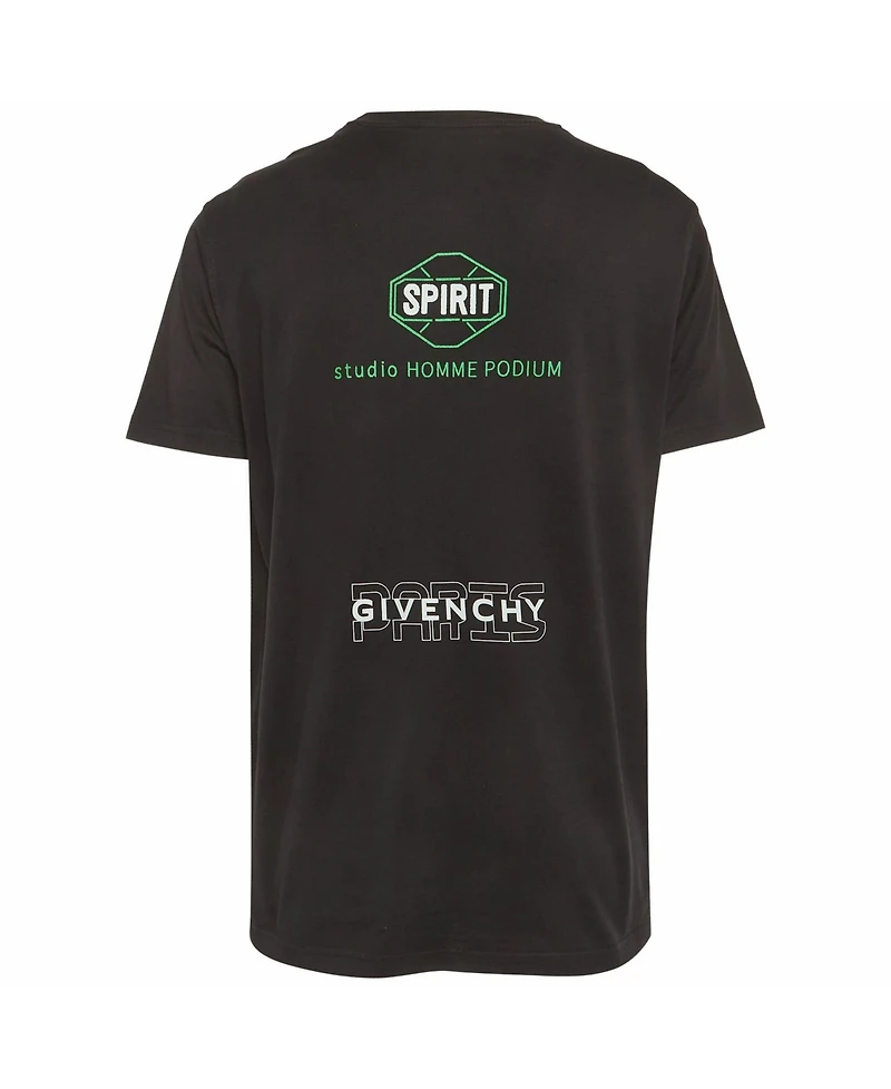 Pre-Owned Givenchy Men's Print Cotton Half Sleeve T-Shirt