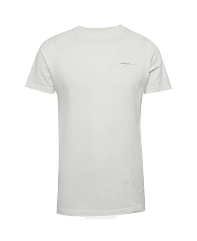 Pre-Owned Off-White Men's Logo Print Cotton Crew Neck T-Shirt