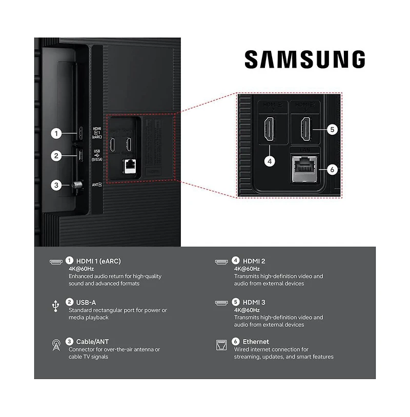 Samsung 43" Class M70H Series 4K Hdr Mini Led Smart Tv - UN43M70H