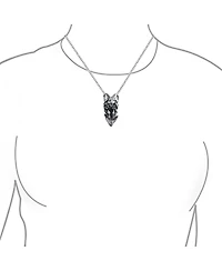 Bling Jewelry Capricorn Zodiac Pendant Necklace Sea Goat Astrology Horoscope Oxidized .925 Sterling Silver