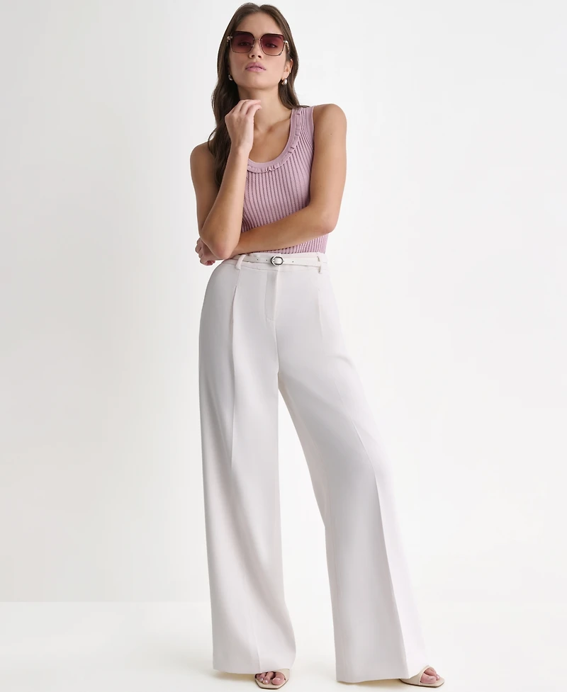 Bcbg Women's Wide-Leg High-Rise Pants