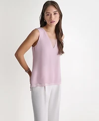 Bcbg Women's Sleeveless V-Neck Blouse