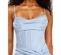 Alex & Sophia Juniors' Shimmer Sleeveless Dress