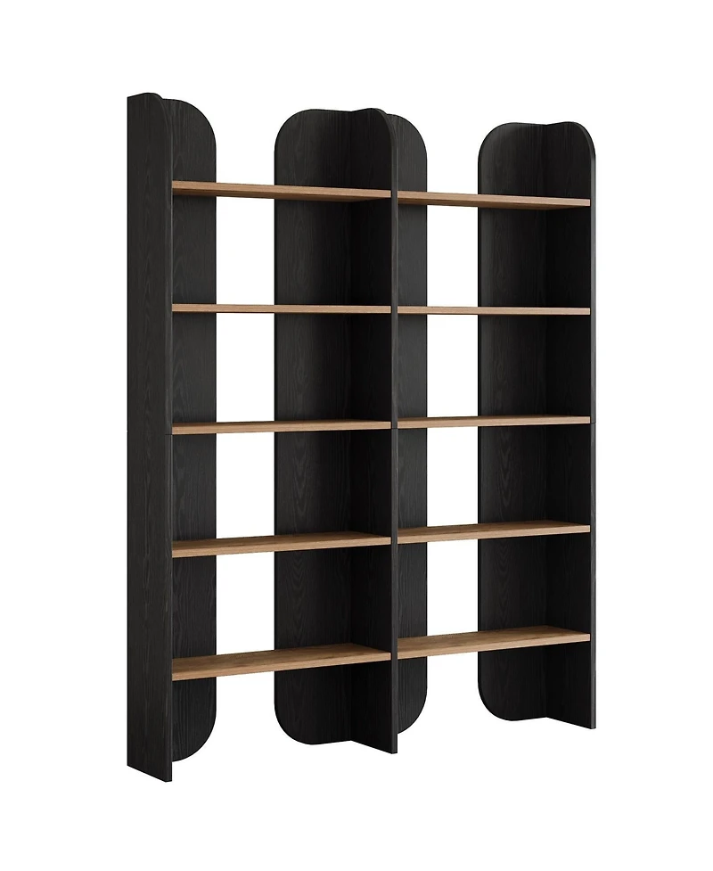 Slickblue 5-Tier Open Shelf Bookcase for Home or Office