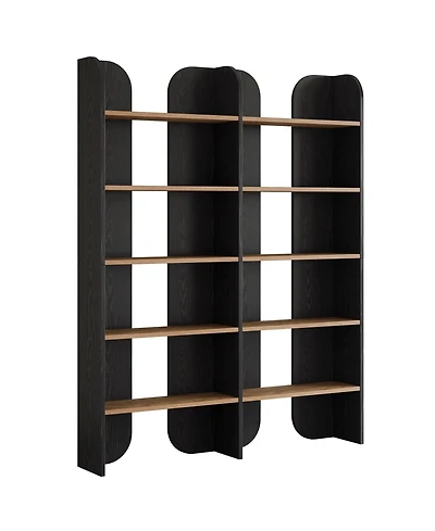 Slickblue 5-Tier Open Shelf Bookcase for Home or Office