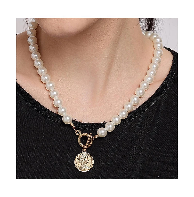 Sohi Women's Stone Pendant Necklace