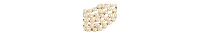 Sohi Women's Pearl White Multi-Layer Necklace