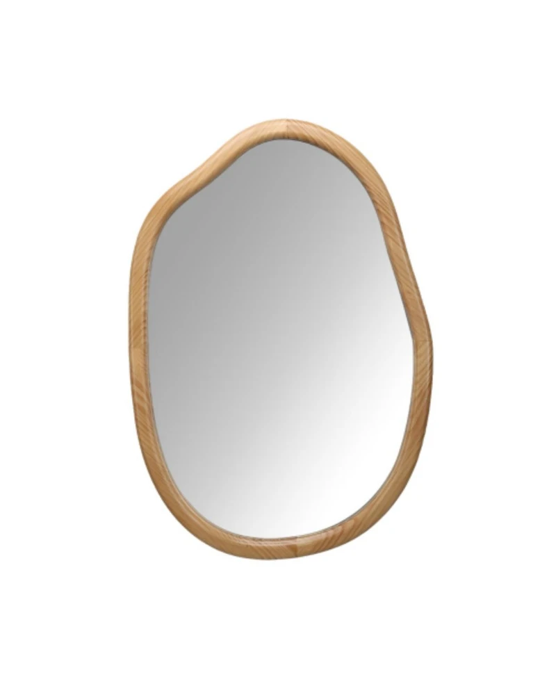 Laoties Modern Irregular Pond Shaped Decorative Mirror for Bathroom, Entryway and Living Room