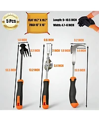 Xdovet Weed Puller Tool Stainless Steel Garden Weeding Set