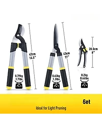 Xdovet Loppers Garden Shears Pruners Tree Shrub Care Kit Soft Grip