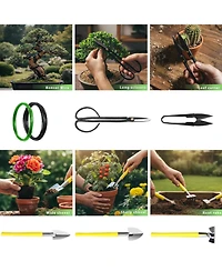 Xdovet Bonsai Tools Set Rake Shovel Wire Gardening Kit