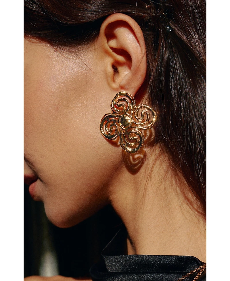 Retro Chic Eternal Spiral Earrings