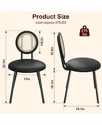 gaomon Dining Chair Set of 2 Metal Dining Chairs for Kitchen Dining Room