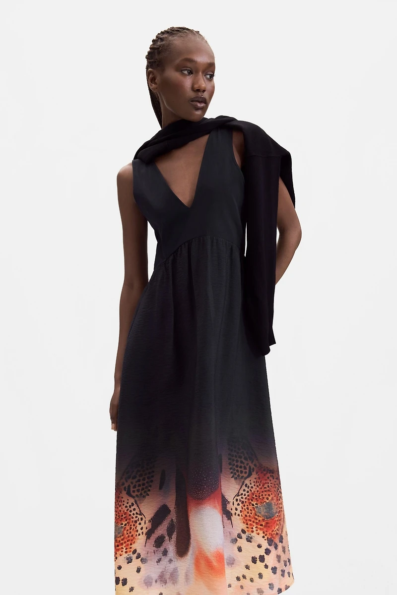 Desigual Women's 2-in-1 midi dress