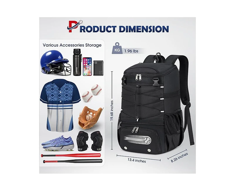 Furlihong Baseball Bag for Youth and Adult