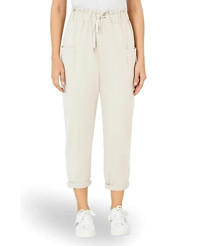 Yumi Women's Cotton Relaxed Stretch Trousers