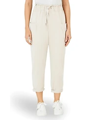 Yumi Women's Cotton Relaxed Stretch Trousers