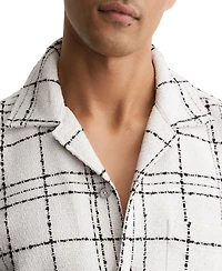 Reiss Men's Moran Check Cuban Shirt