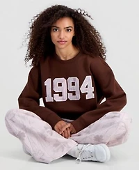 Madden Girl Juniors Crewneck Sweatshirt Camo Print Wide Leg Sweatpants