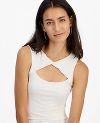 Guess Women's Maia Sleeveless Front-Cutout Top