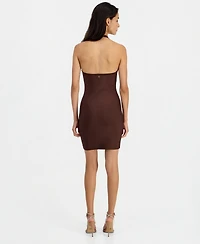 Guess Women's Alexis Halter Bandage Mini Dress