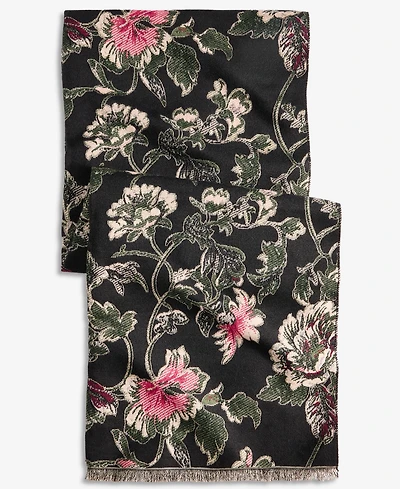 Style & Co Women's Floral Leaf Jacquard Wrap Scarf, Macy's Exclusive