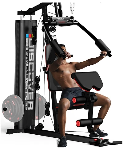Harison Home Gym Full Body Workout Machine with Pulley System and Bench (Hrm-G11511)