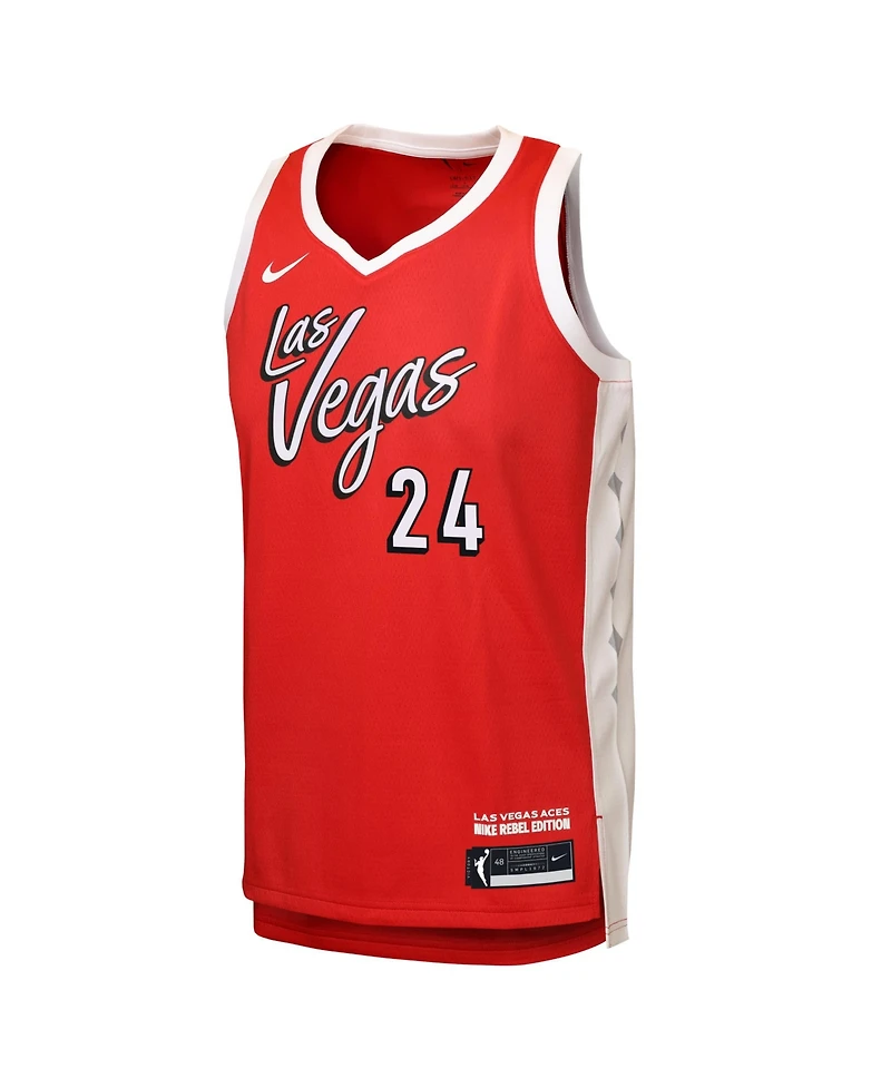 Nike Big Boys and Girls Jewell Loyd Red Las Vegas Aces Victory Jersey