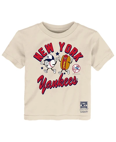 Mitchell & Ness Toddler Natural New York Yankees Snack T-Shirt