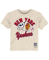 Mitchell & Ness Toddler Natural New York Yankees Snack T-Shirt