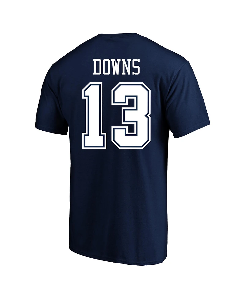 Fanatics Men's Caleb Downs Navy Dallas Cowboys Big Tall Player Name Number T-Shirt