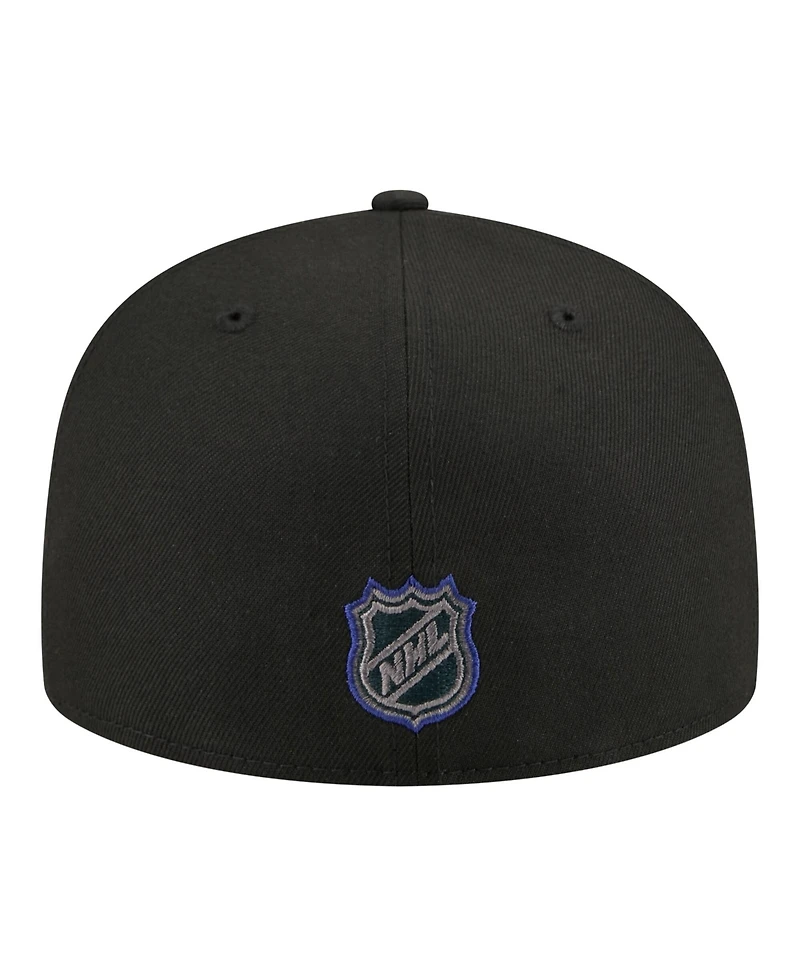 New Era Men's Black Tampa Bay Lightning Color Pop 59FIFTY Fitted Hat