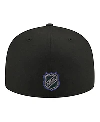 New Era Men's Black Tampa Bay Lightning Color Pop 59FIFTY Fitted Hat