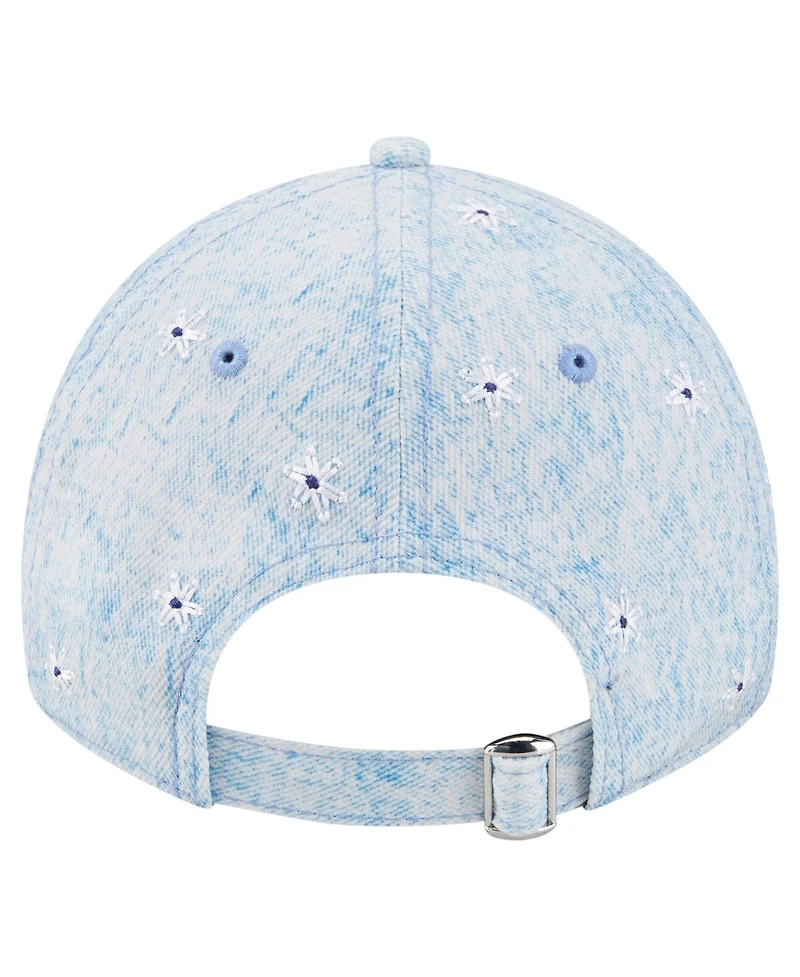 New Era Women's Light Blue Los Angeles Dodgers Daisy All Over 9TWENTY Adjustable Hat