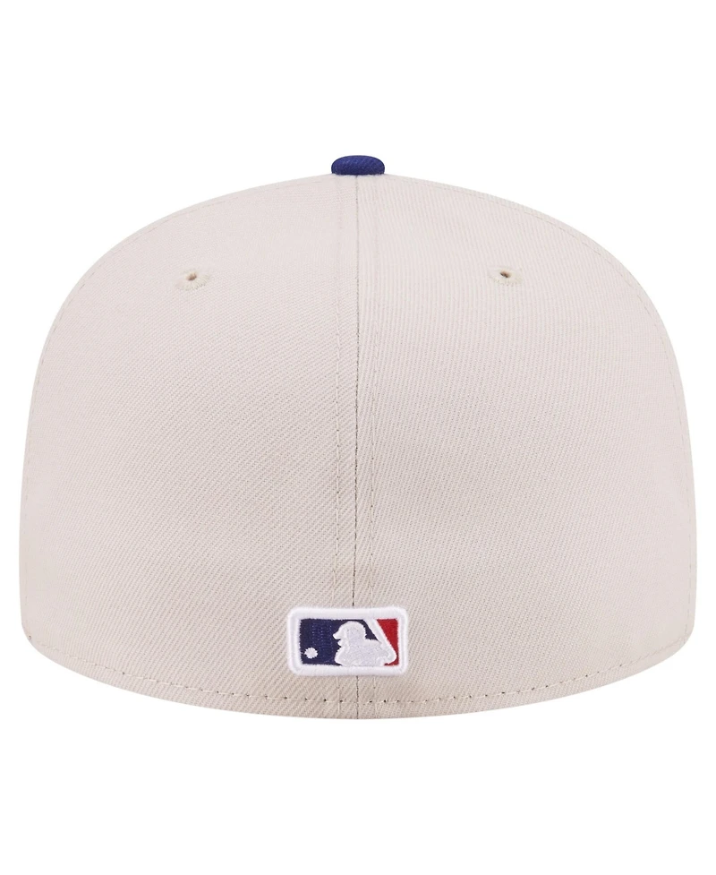 New Era Men's Khaki Los Angeles Dodgers City Icon 59FIFTY Fitted Hat