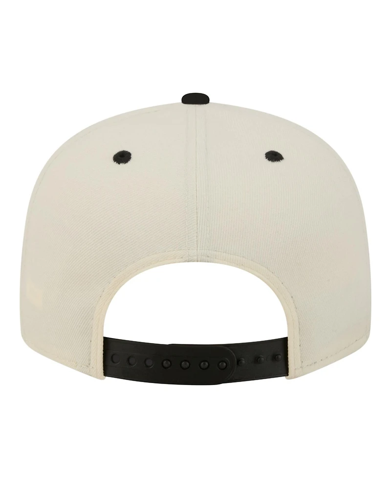 New Era Men's Cream San Francisco Giants Oversized Slogan 9FIFTY Snapback Hat