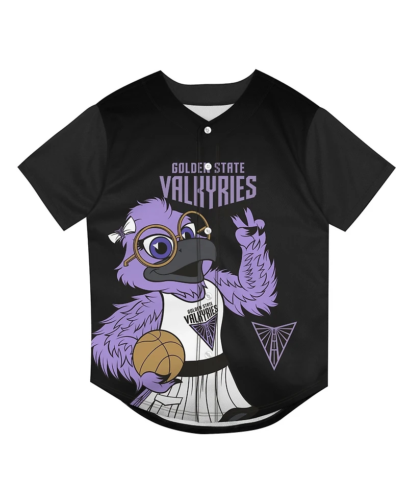 Outerstuff Preschool Eclipse Black Golden State Valkyries Mascot Friend Mesh Fashion Jersey