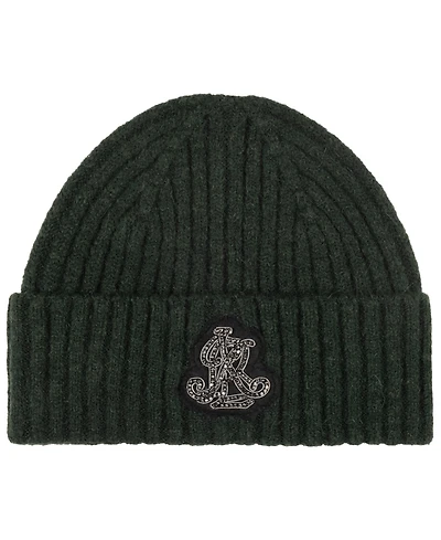 Lauren Ralph Lauren Crystal Patch Rib Knit Hat