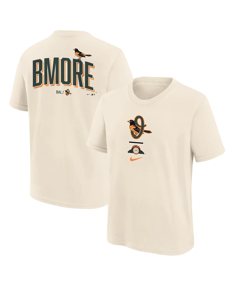 Nike Big Boys and Girls Cream Baltimore Orioles 2026 City Connect T-Shirt