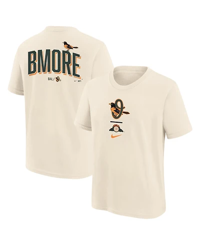 Nike Big Boys and Girls Cream Baltimore Orioles 2026 City Connect T-Shirt