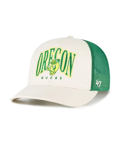 '47 Brand Men's Natural Oregon Ducks Drawbridge Trucker Adjustable Hat