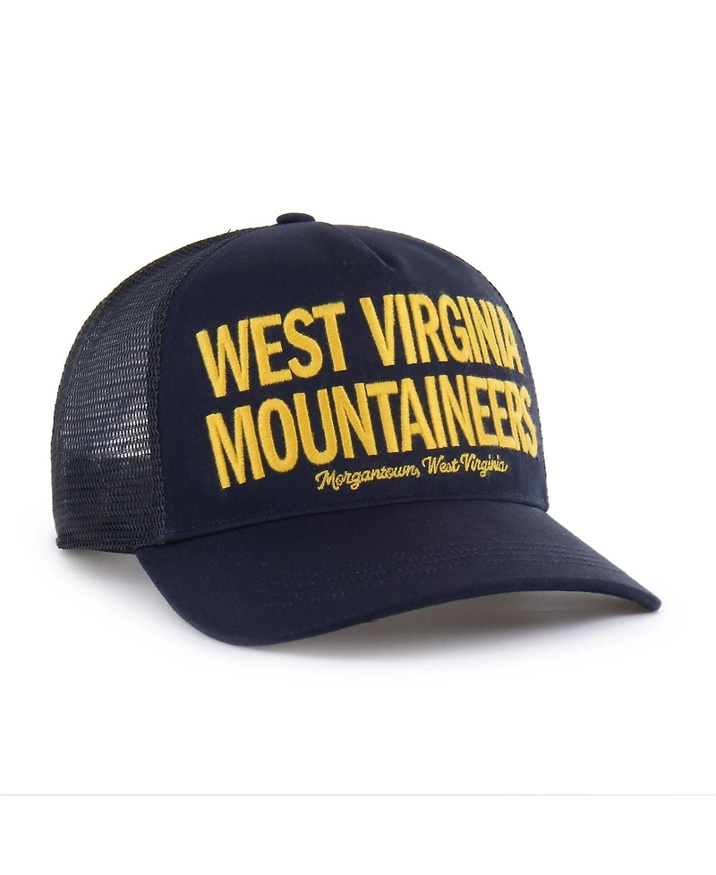 '47 Brand Men's Navy West Virginia Mountaineers Contemporary Hitch Trucker Adjustable Hat