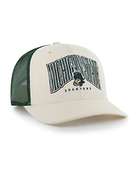 '47 Brand Men's Natural Michigan State Spartans Drawbridge Trucker Adjustable Hat