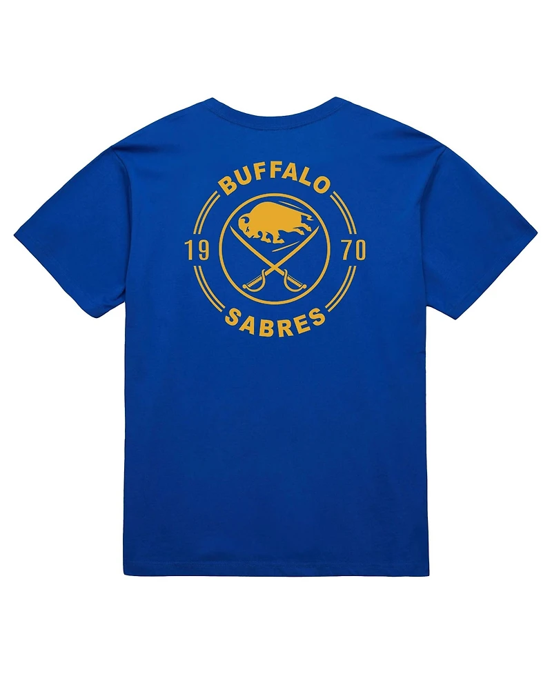 Mitchell & Ness Men's Royal Buffalo Sabres Core Penalty Box 3.0 T-Shirt
