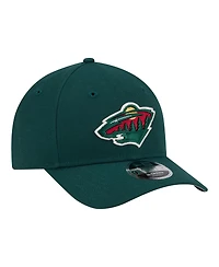 New Era Men's Green Minnesota Wild Coolera 9FORTY M-Crown Adjustable Hat