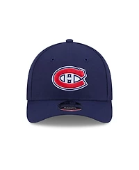 New Era Men's Navy Montreal Canadiens Coolera 9FORTY M-Crown Adjustable Hat