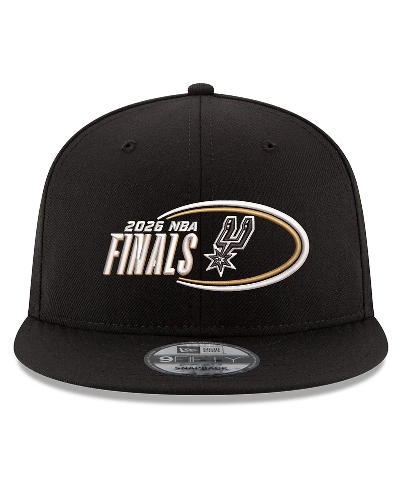 New Era Men's Black San Antonio Spurs 2026 Nba Finals 9FIFTY Snapback Hat