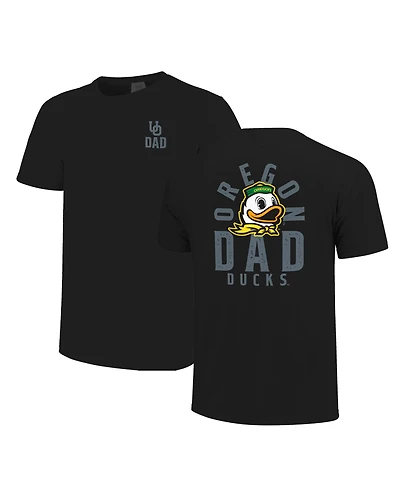 Image One Men's Black Oregon Ducks Father's Day Mascot Overlay T-Shirt