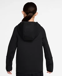 Nike Big Boys and Girls Black Usmnt Tech Fleece Full-Zip Hoodie